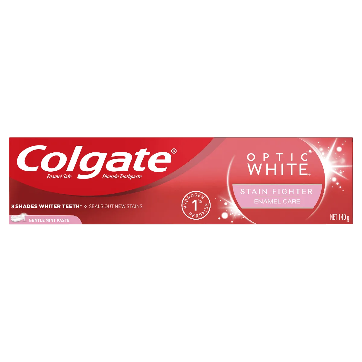 Colgate Optic White Stain Fighter Enamel Care Toothpaste 140g