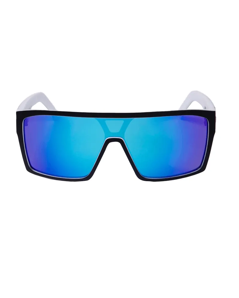 Command Polarised Sunglasses - Matte Black/White