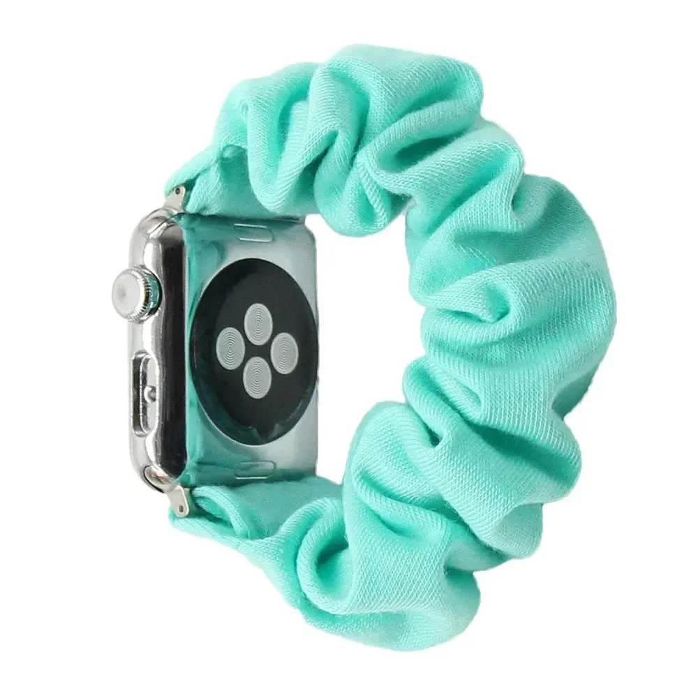 Cotton Elastic Scrunchies Band For Apple Watch