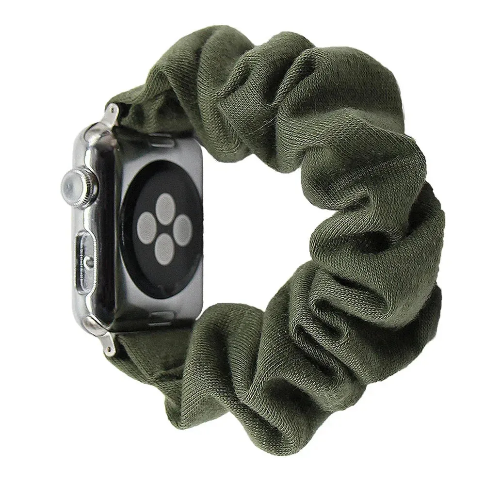 Cotton Elastic Scrunchies Band For Apple Watch
