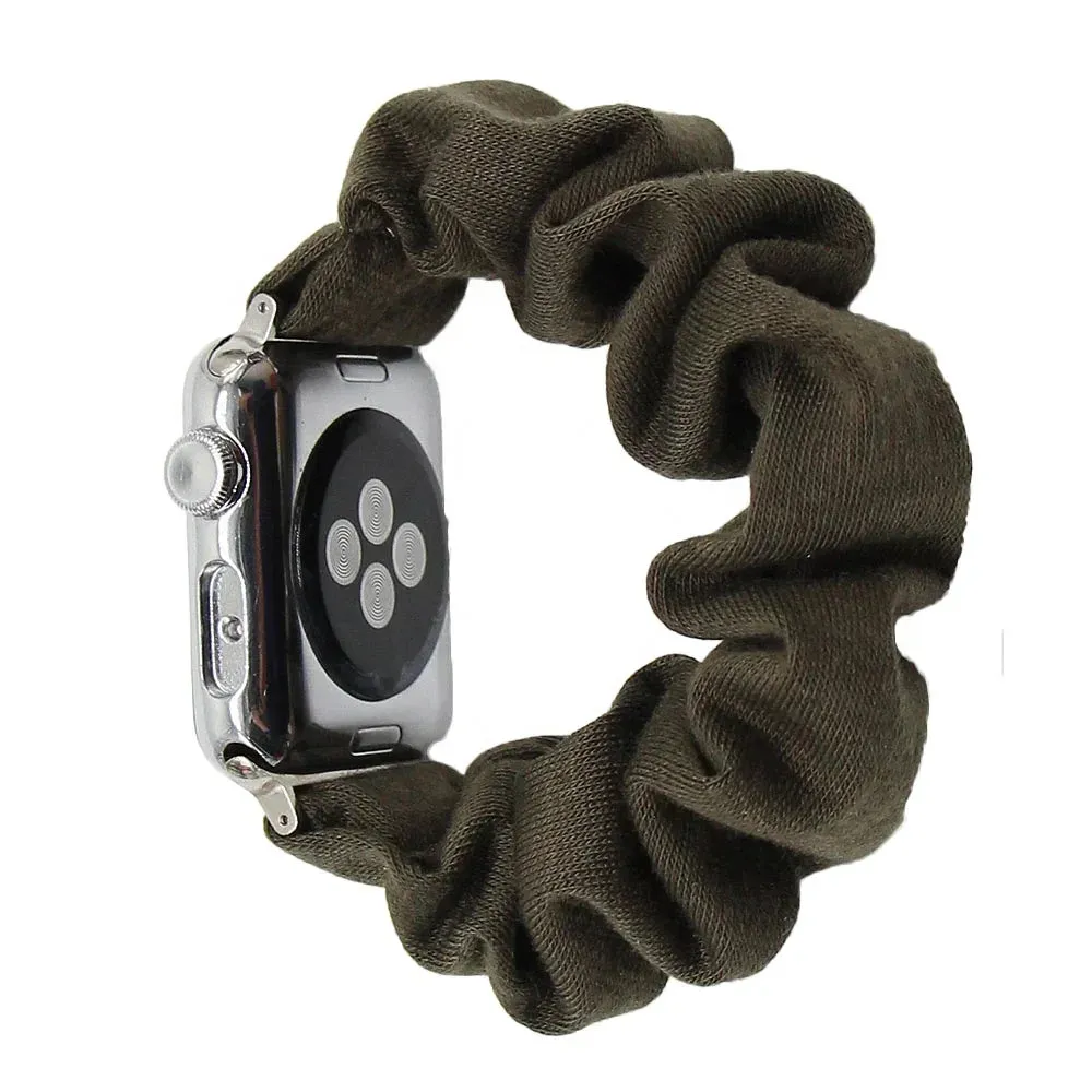 Cotton Elastic Scrunchies Band For Apple Watch