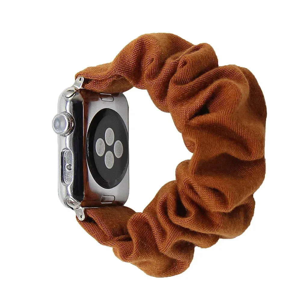 Cotton Elastic Scrunchies Band For Apple Watch