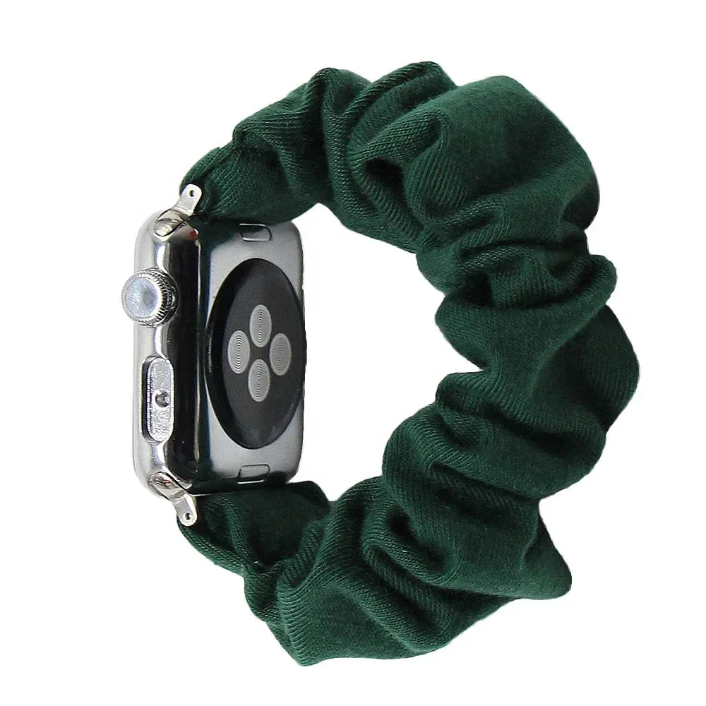 Cotton Elastic Scrunchies Band For Apple Watch