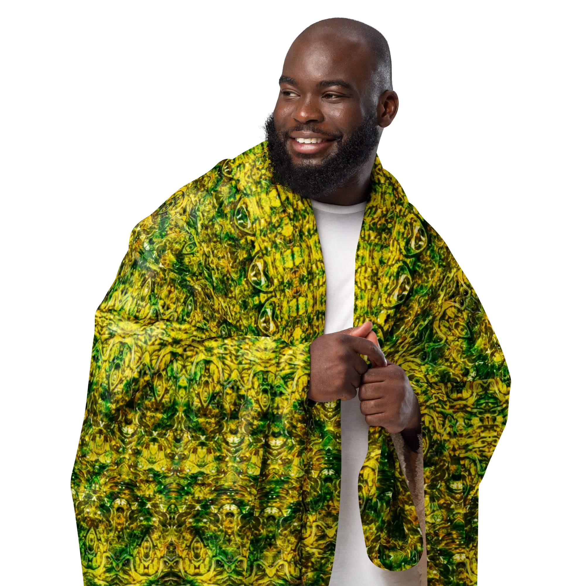 Cream Sherpa Fleece Blanket (Samhain Dreams of Jade 14 of 15 Quattuordecim ex Quindecim) RJSTHW2024 RJS