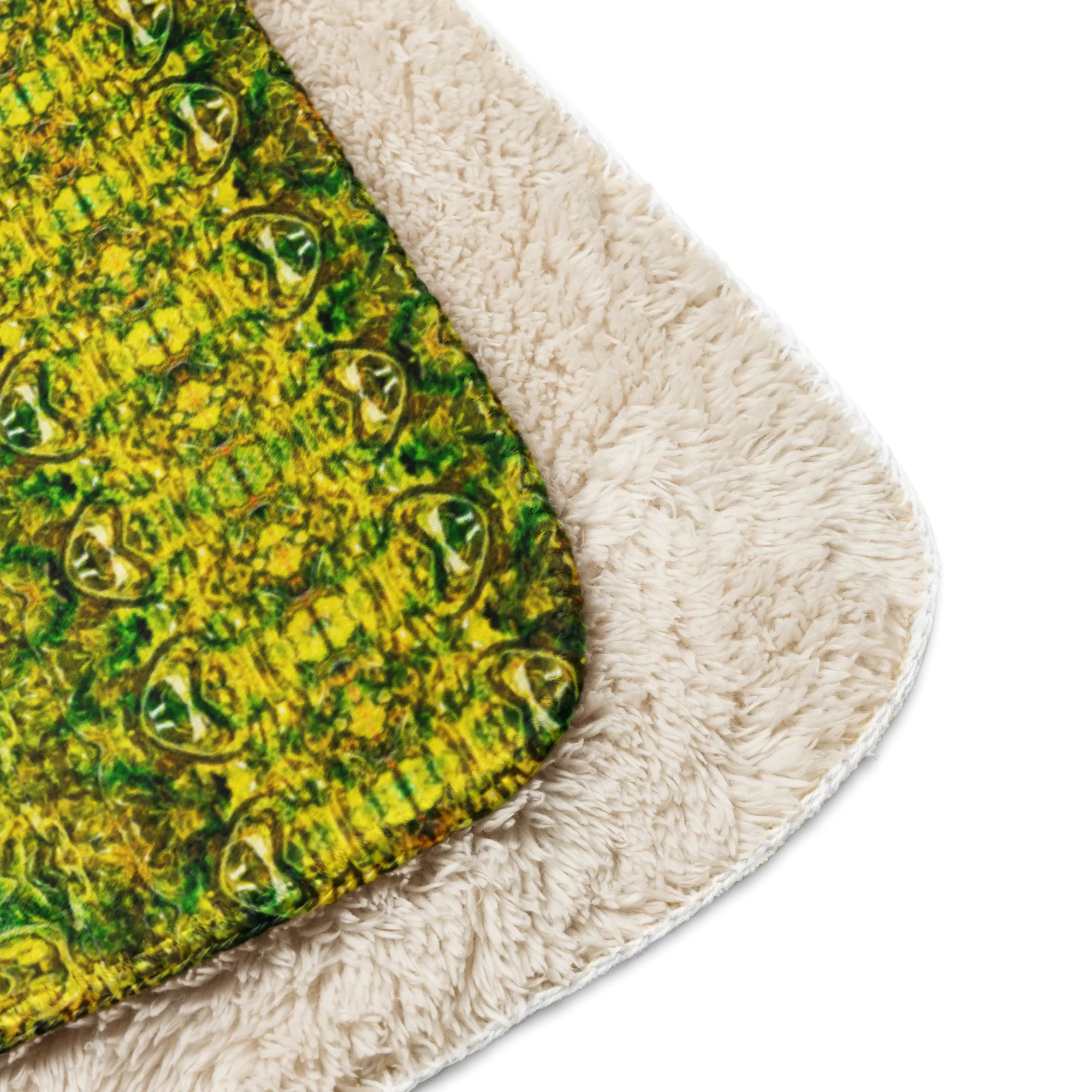 Cream Sherpa Fleece Blanket (Samhain Dreams of Jade 14 of 15 Quattuordecim ex Quindecim) RJSTHW2024 RJS