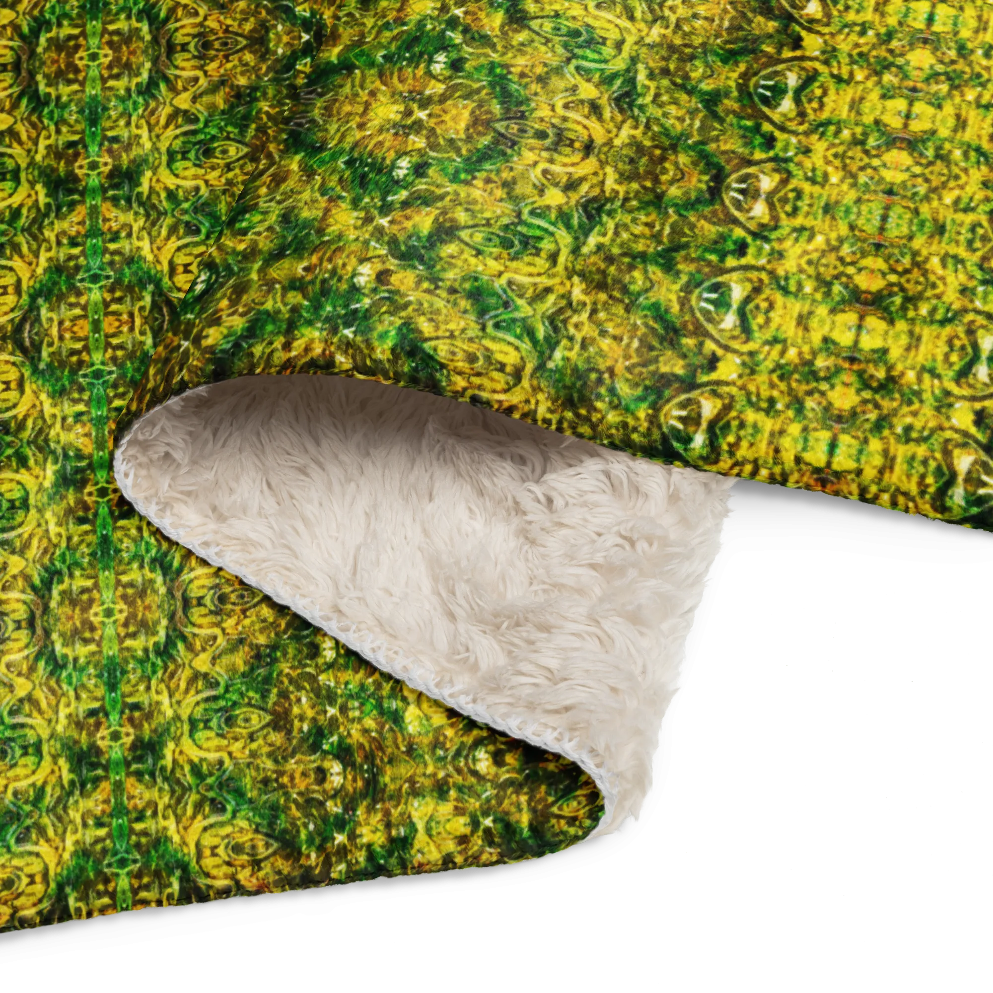 Cream Sherpa Fleece Blanket (Samhain Dreams of Jade 14 of 15 Quattuordecim ex Quindecim) RJSTHW2024 RJS