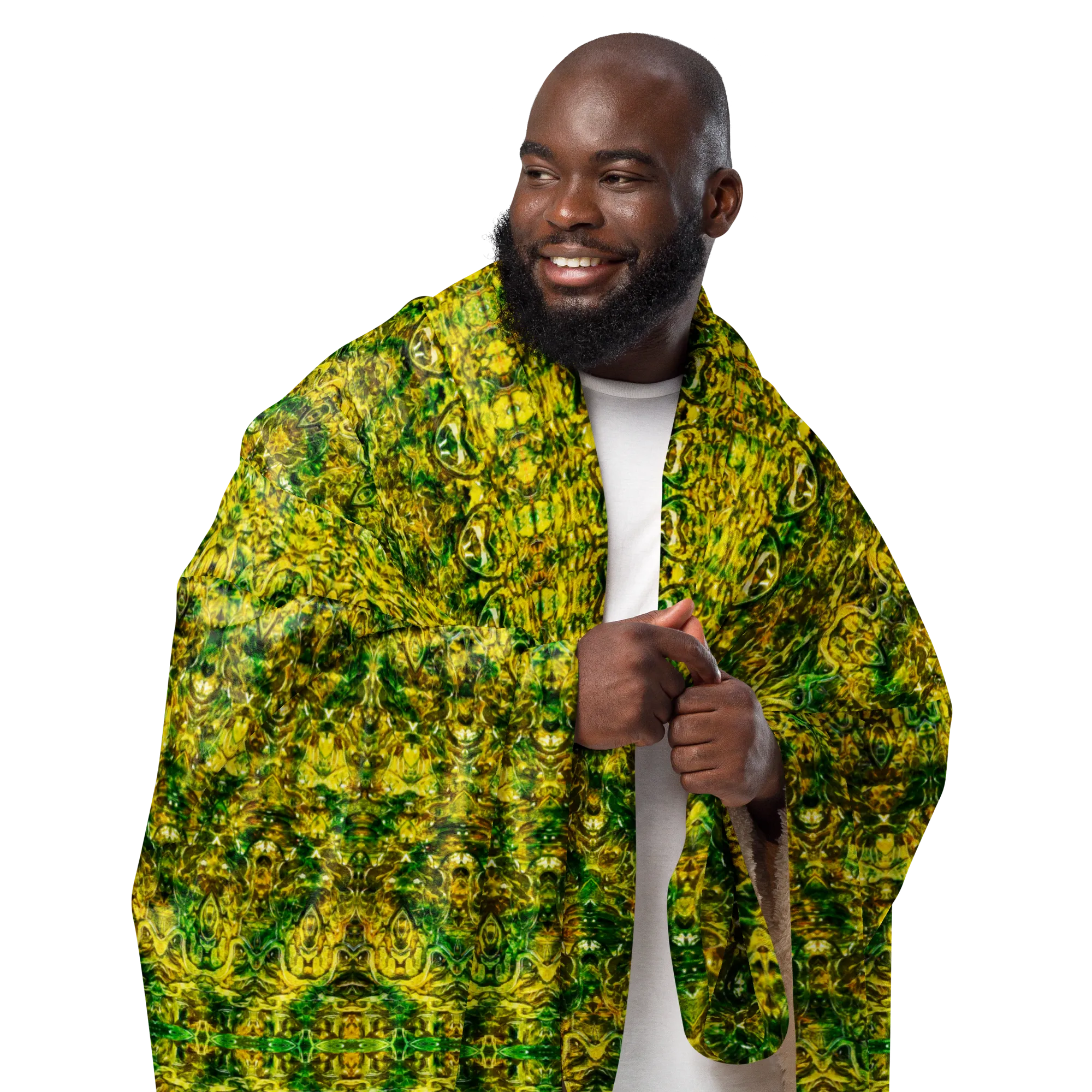 Cream Sherpa Fleece Blanket (Samhain Dreams of Jade 14 of 15 Quattuordecim ex Quindecim) RJSTHW2024 RJS