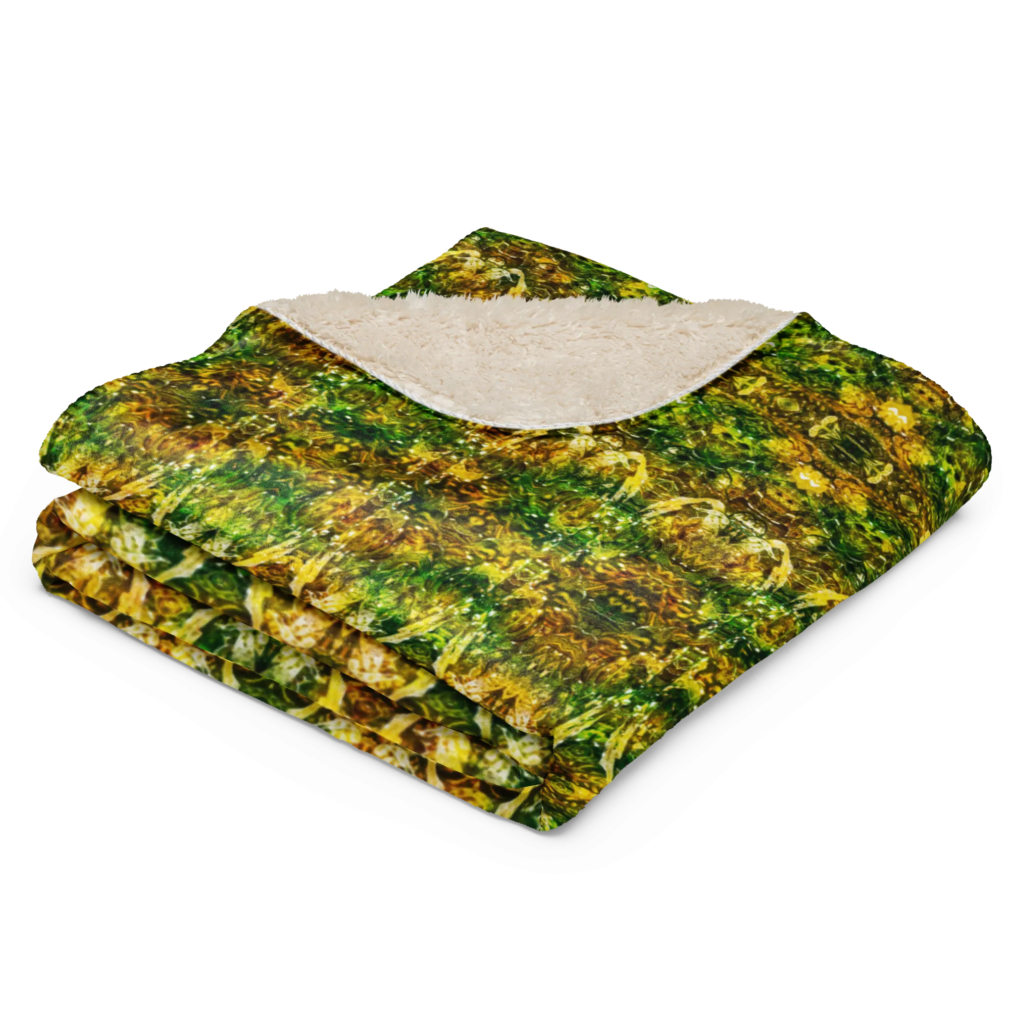 Cream Sherpa Fleece Blanket (Samhain Dreams of Jade 3 of 15 Tres ex Quindecim) RJSTHW2024 RJS