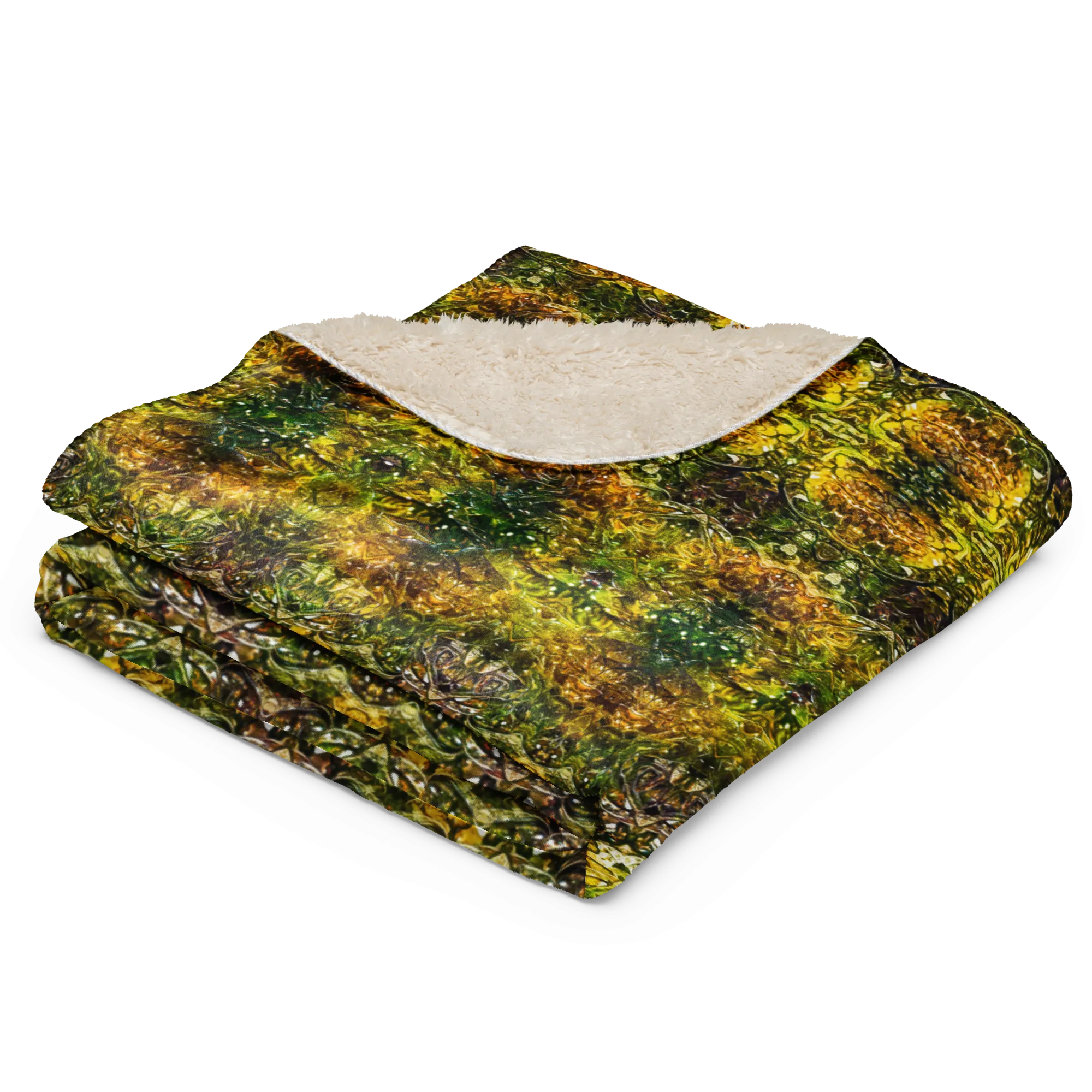Cream Sherpa Fleece Blanket (Samhain Dreams of Jade 5 of 15 Quinque ex Quindecim) RJSTHW2024 RJS