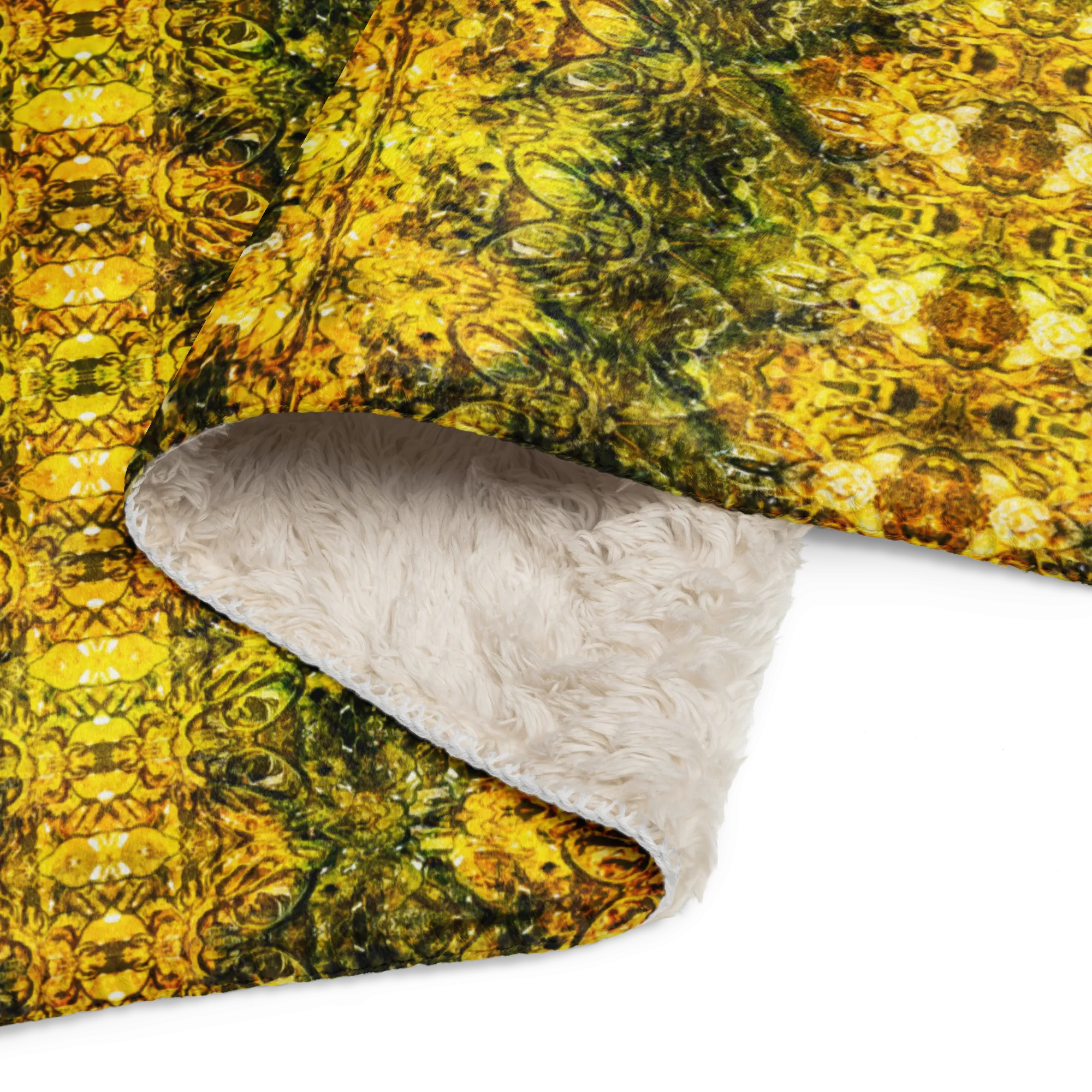 Cream Sherpa Fleece Blanket (Samhain Dreams of Jade 8 of 15 Octo ex Quindecim) RJSTHW2024 RJS