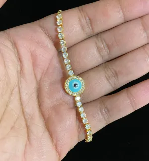 Cz Adjustable Bracelet With Gold Plating GL2
