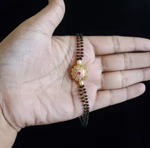 Cz Delicate Bracelet With Gold Plating NV8 Pink