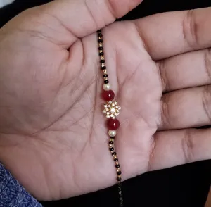 Cz Delicate Bracelet With Gold Plating Ruby GR44