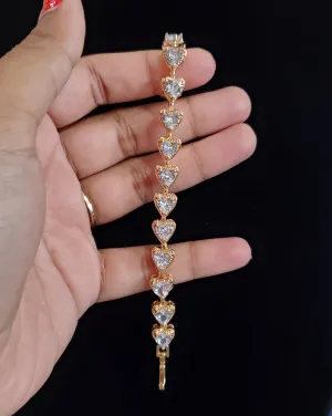 Cz Tennis Bracelet With Gold Plating Box2