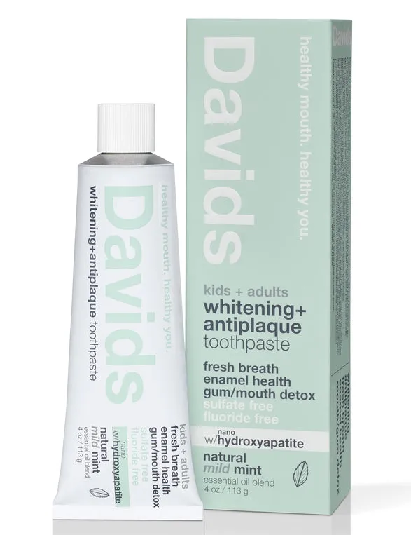Davids Naturals Nano-Hydroxyapatite Premium Toothpaste | Kids   Adults