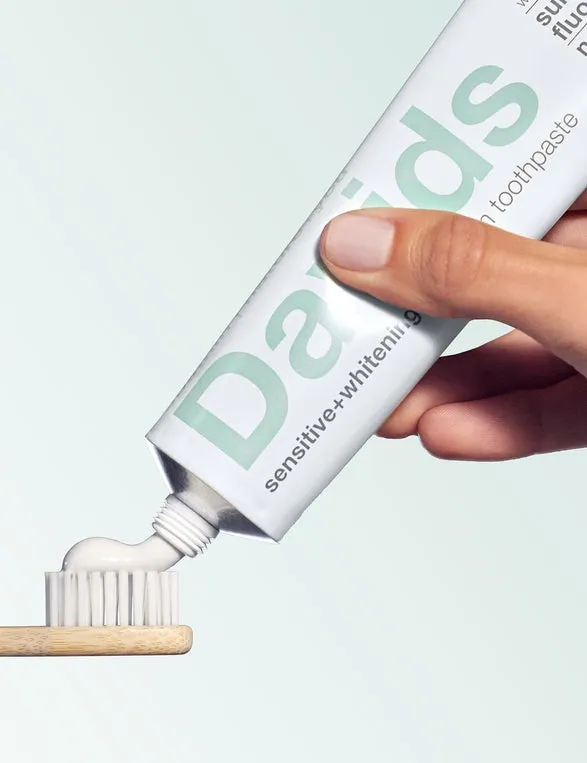 Davids Naturals Nano-Hydroxyapatite Premium Toothpaste | Sensitive   Whitening