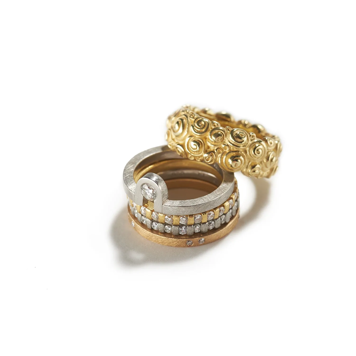 Diamond with Platinum Band