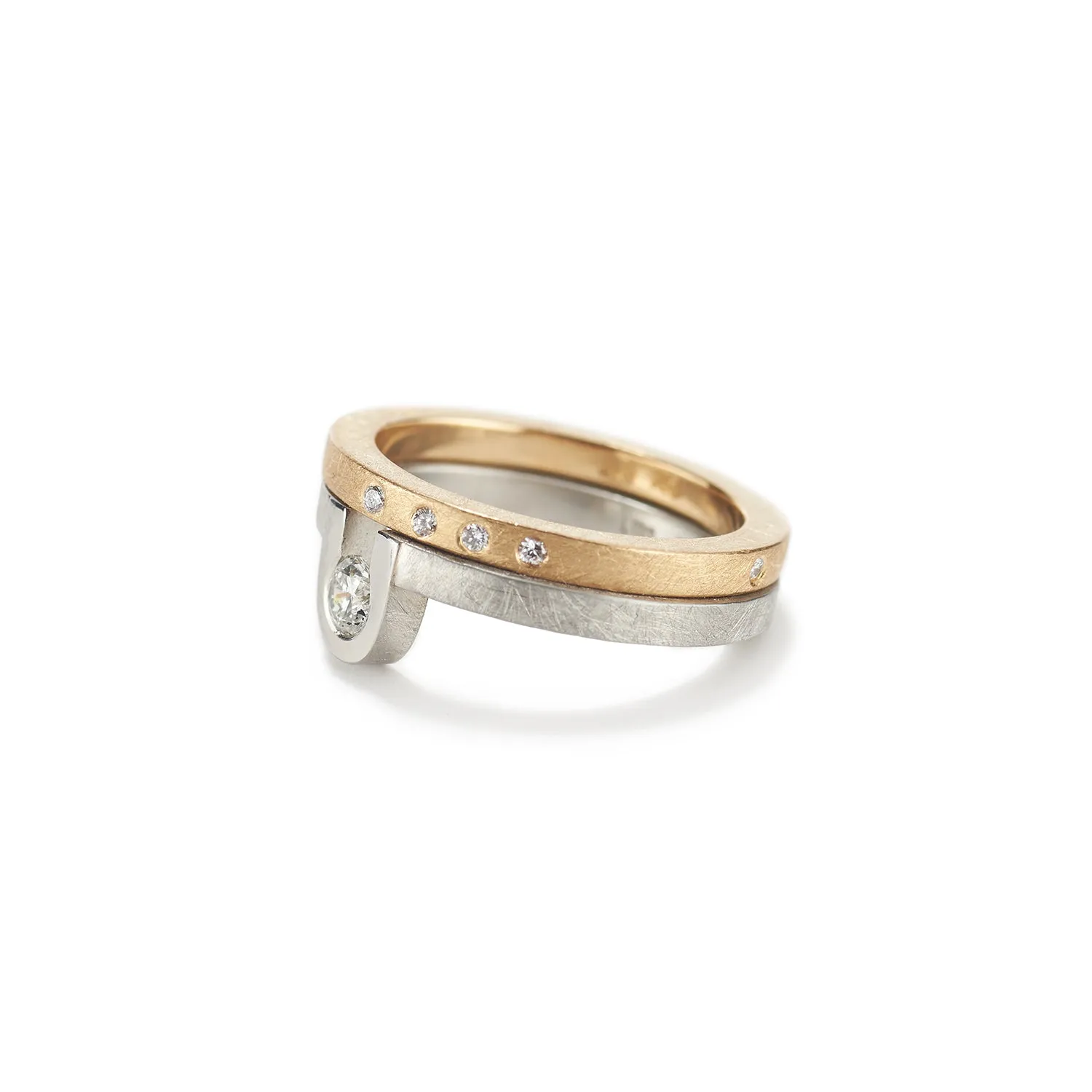 Diamond with Platinum Band