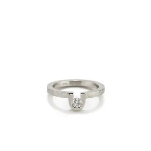 Diamond with Platinum Band