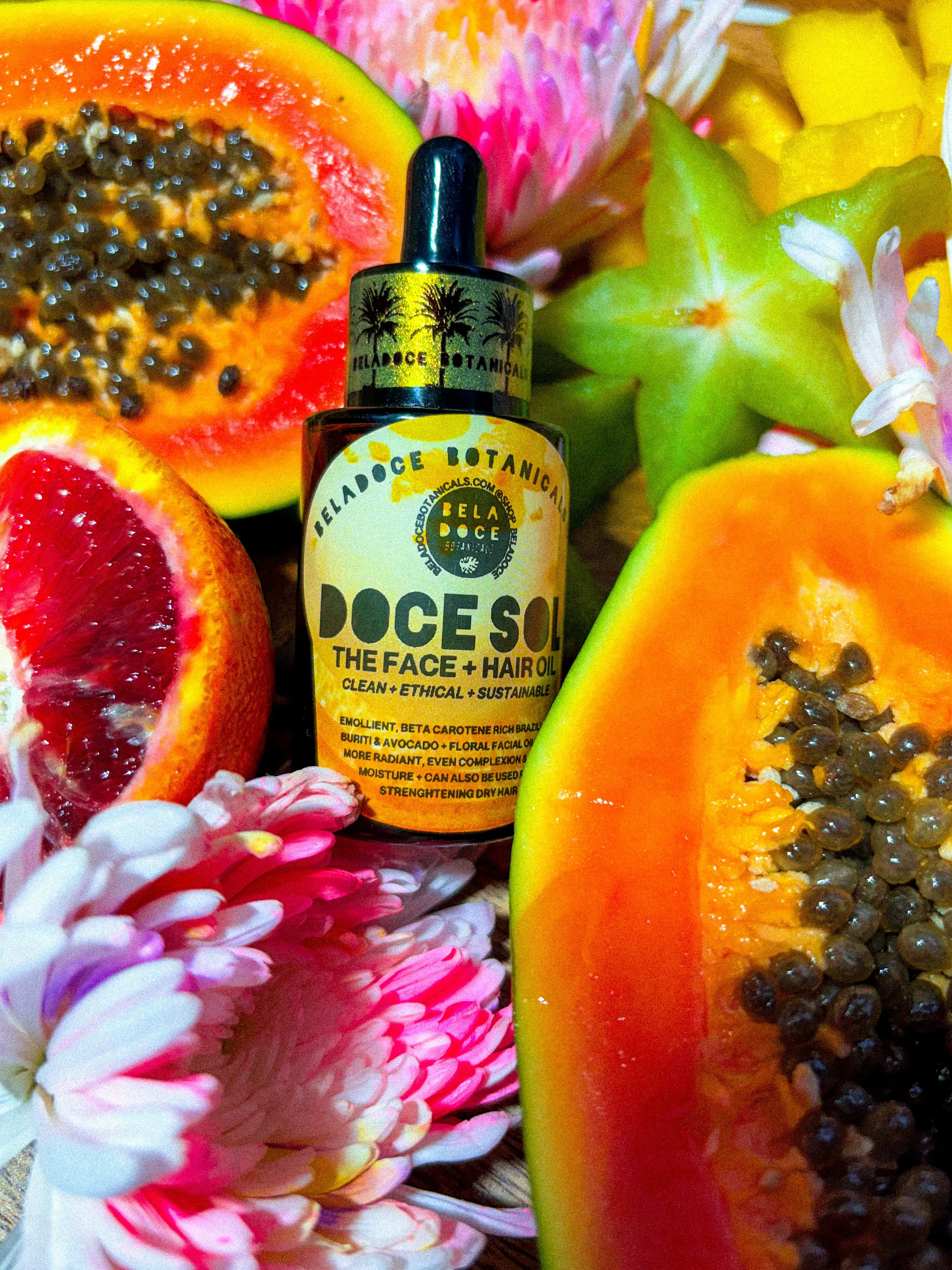 Doce Sol Face   Hair Brazilian Beauty Oil