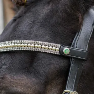 Eco Rider Freedom Grace Browband - Finest Inlaid Pearl Detail for Stunning Look