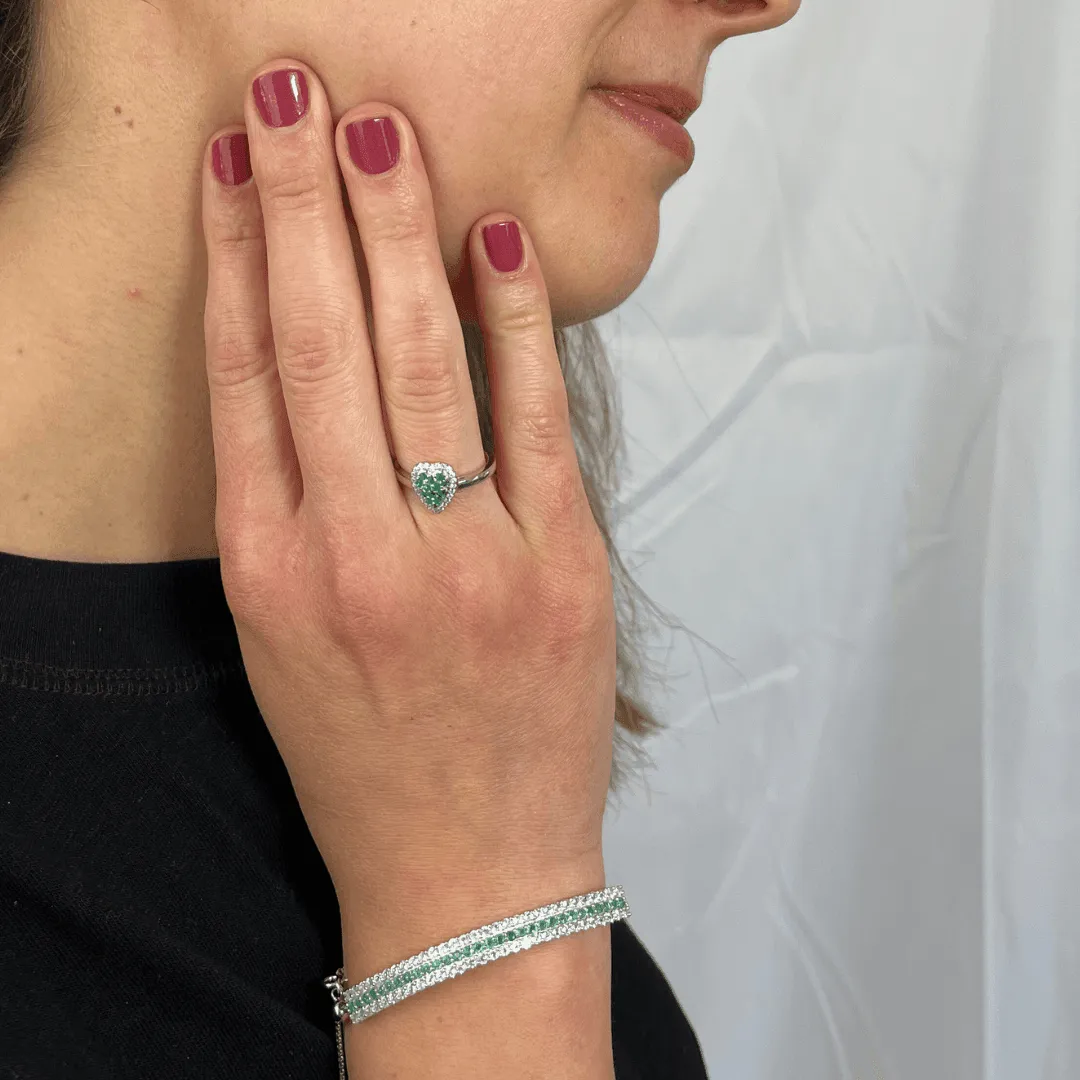 Emerald Cuff Bracelet