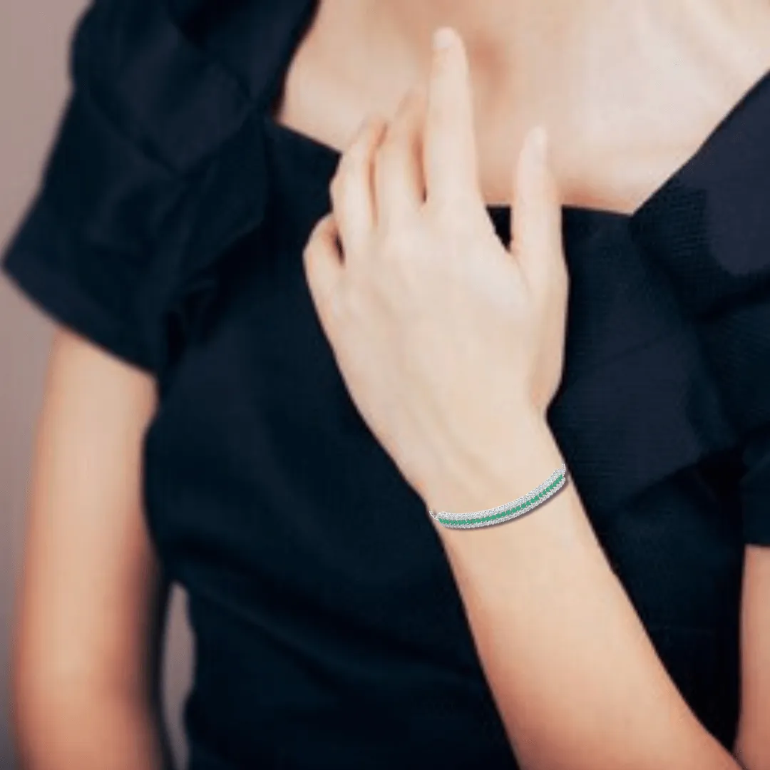 Emerald Cuff Bracelet