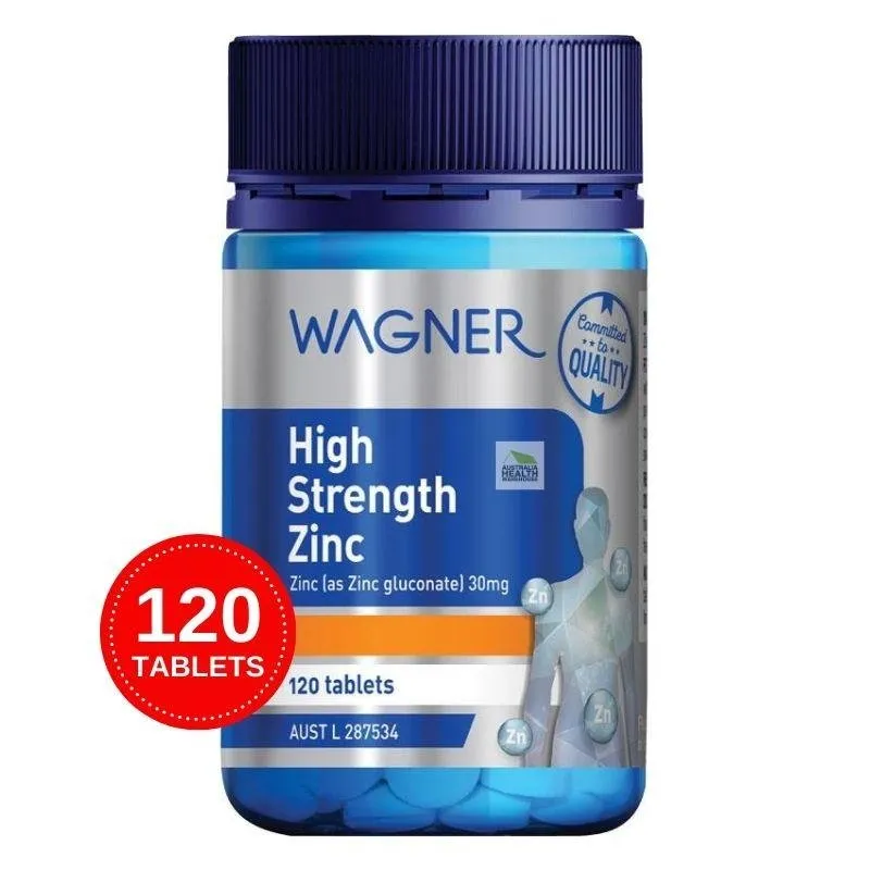 [Expiry: 05/2025] Wagner High Strength Zinc 120 Tablets