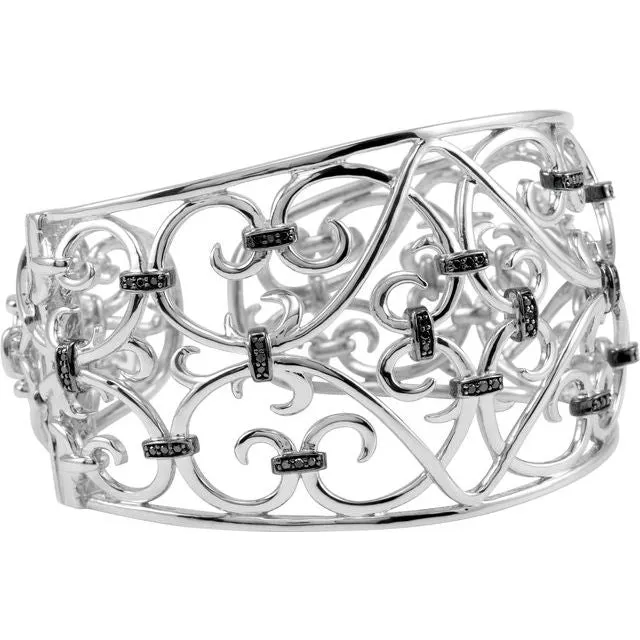 Filigree Scroll Cuff Bracelet
