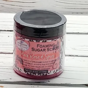 Foaming Sugar Scrub | Black Rose & Spice