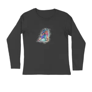 Full Sleeves Round Neck (Men) - Russian Blue Sparkle Cat (5 Colours)