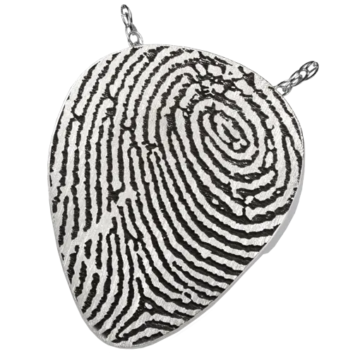 Guitar Pick Fingerprint Pendant