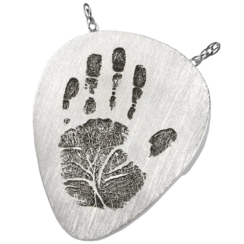 Guitar Pick Handprint Pendant