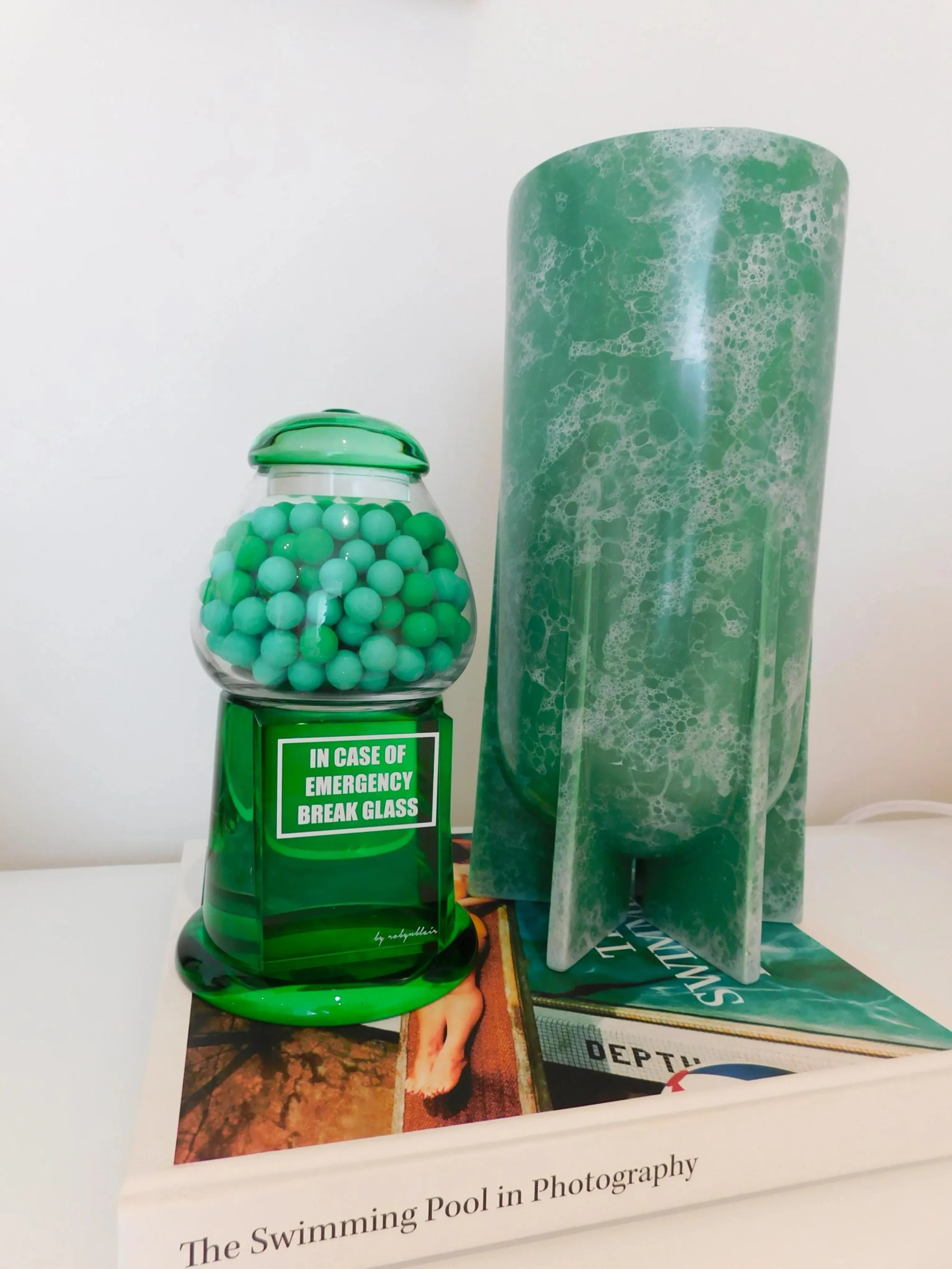 Gumball Machine Sculpture in Green Apple