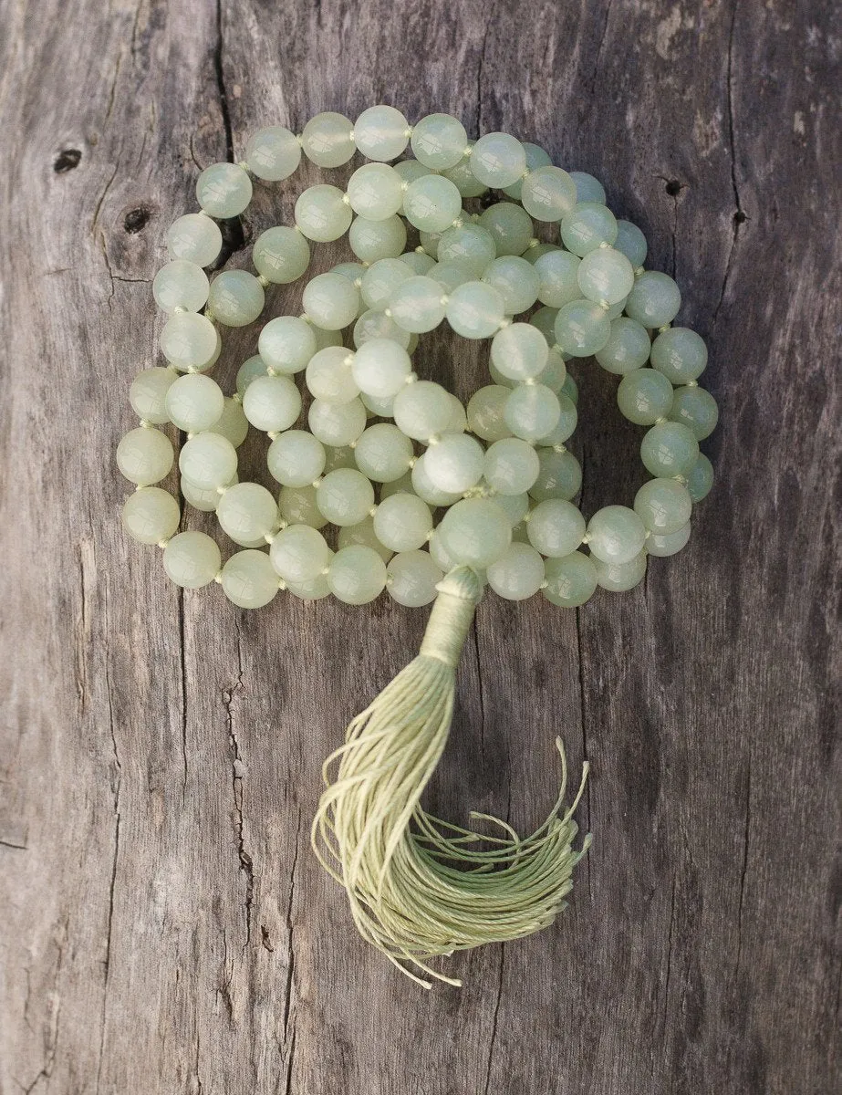 High-Energy Green Jade Mala