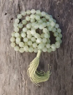 High-Energy Green Jade Mala