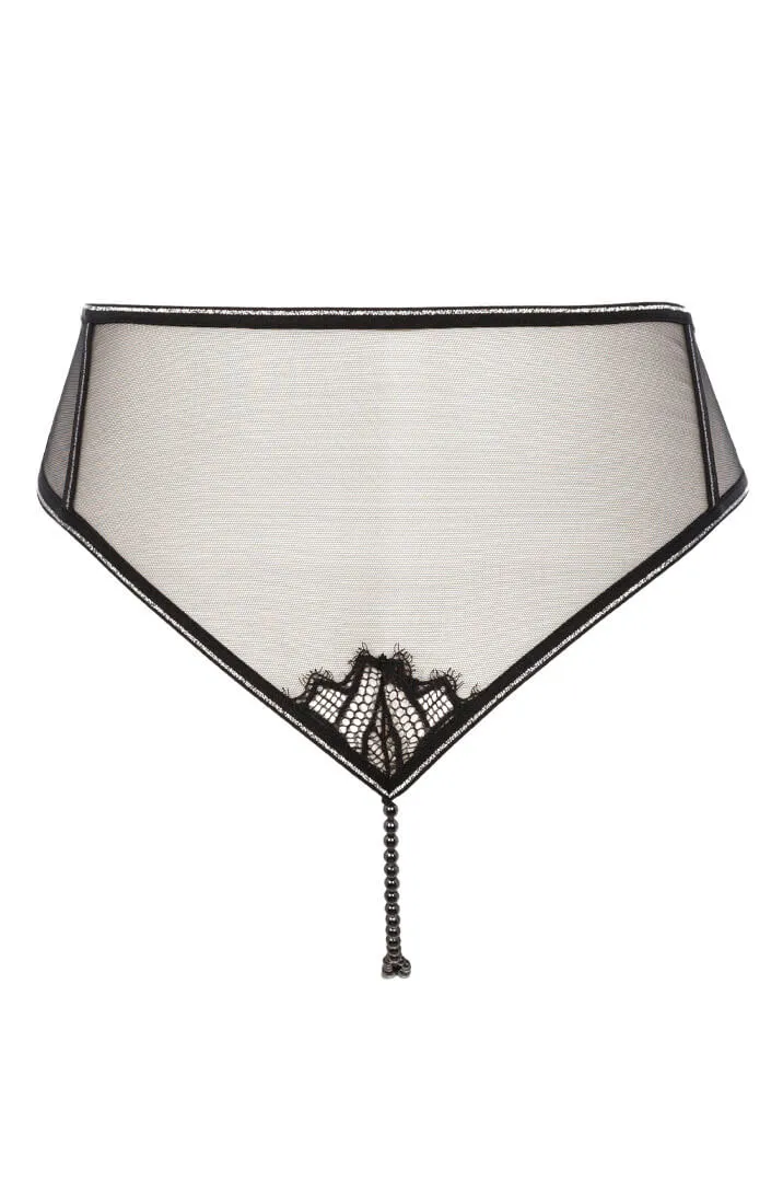 High waist panty with double pearl string - Manhattan High Waist Brief