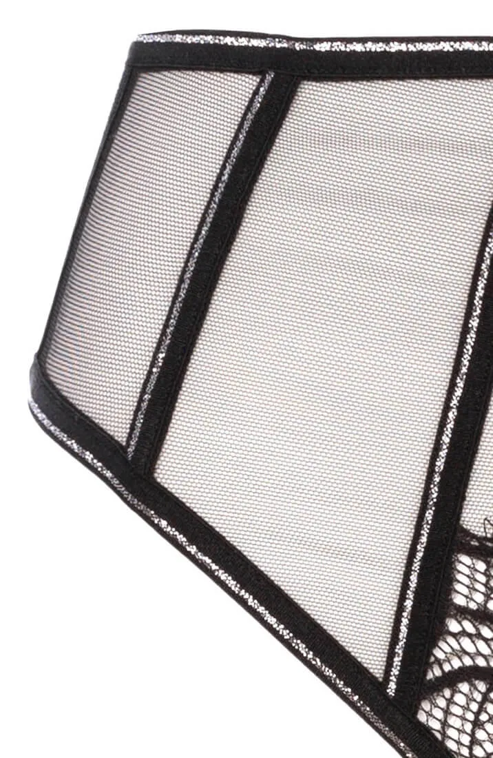 High waist panty with double pearl string - Manhattan High Waist Brief
