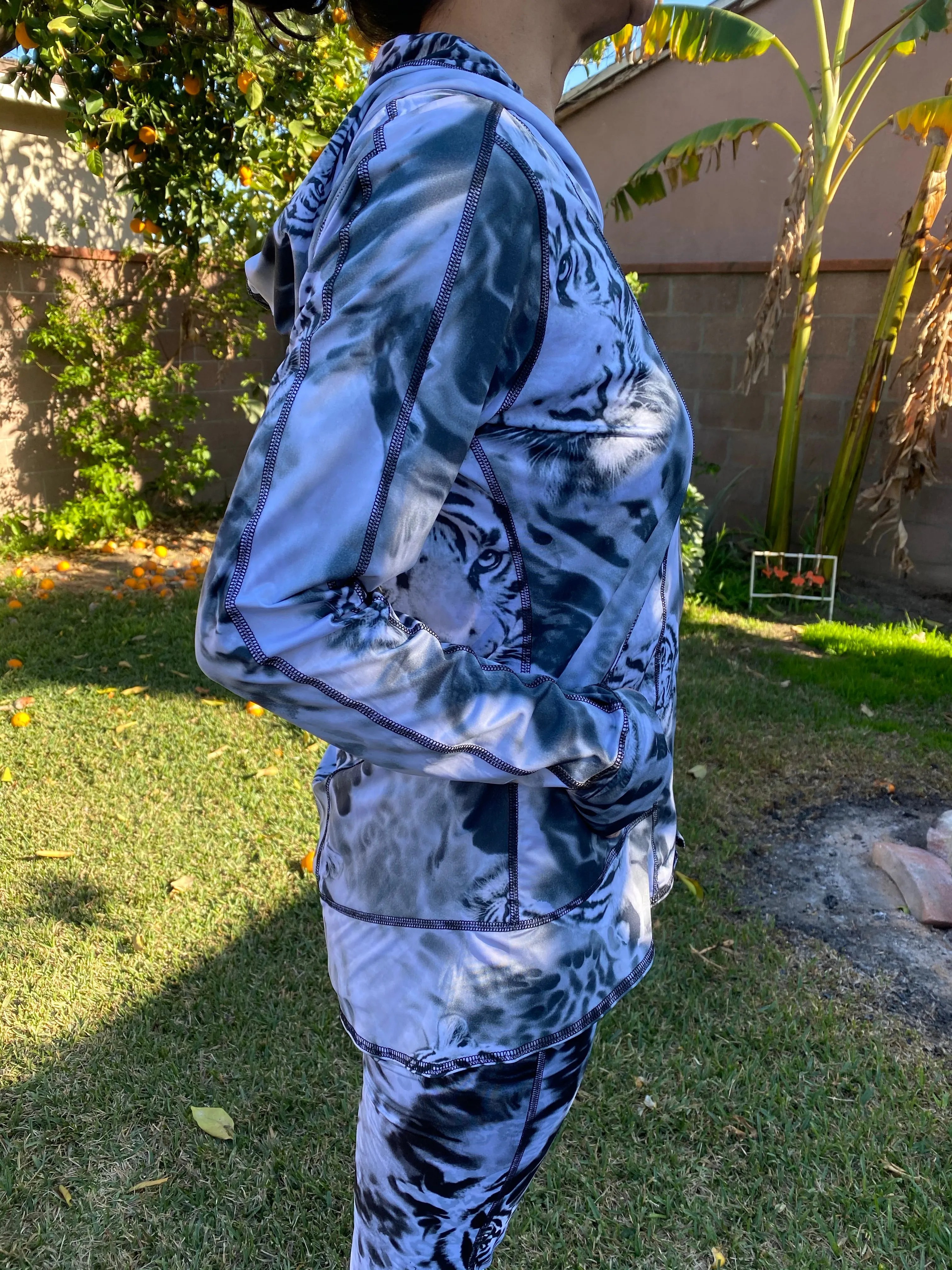 HOODIE WHITE TIGER/SNOW LEOPARD