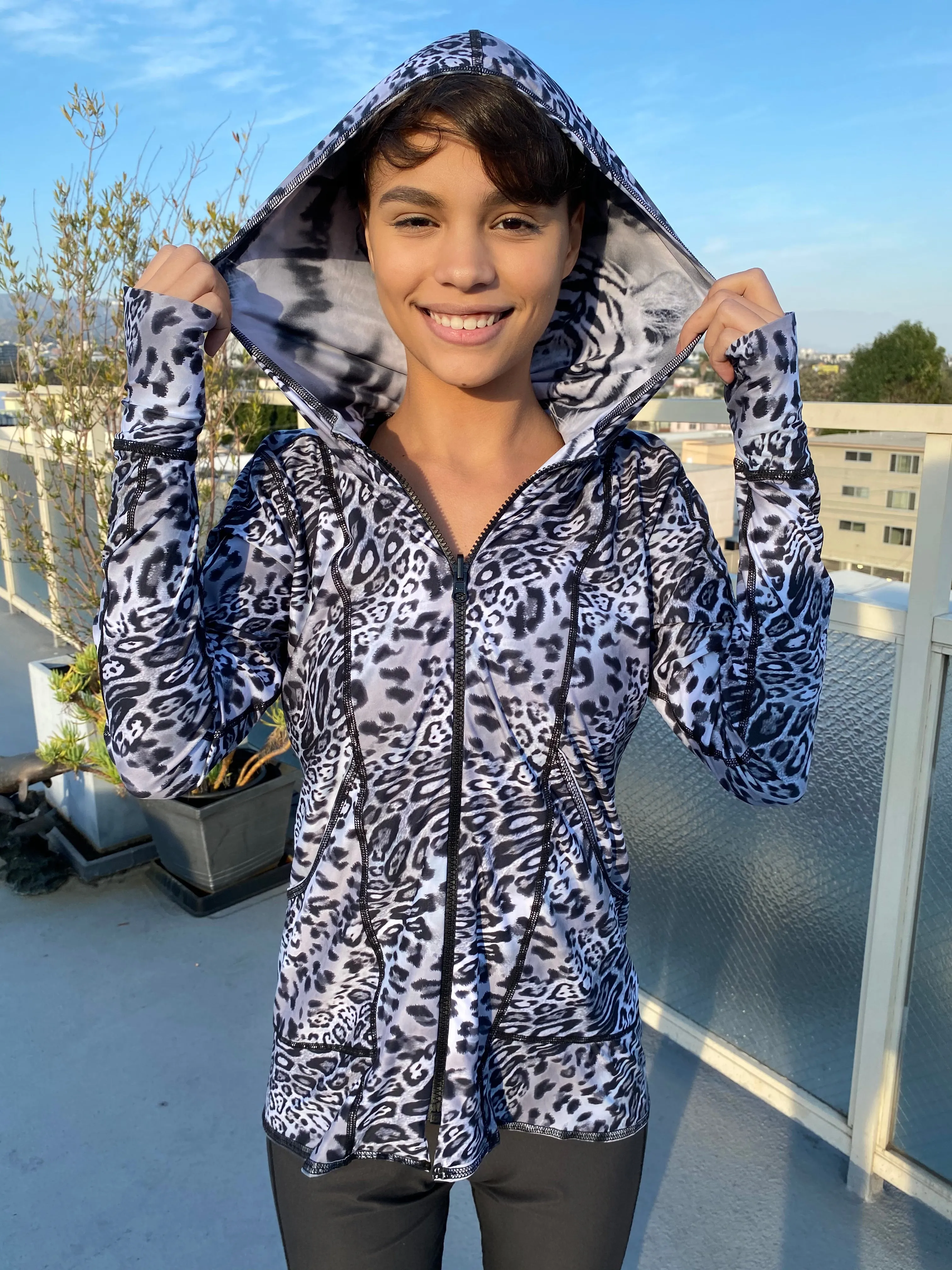 HOODIE WHITE TIGER/SNOW LEOPARD