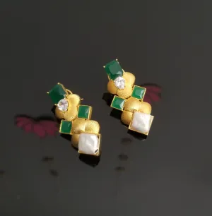 Indo Western Baroque Pearl Earrings AD20