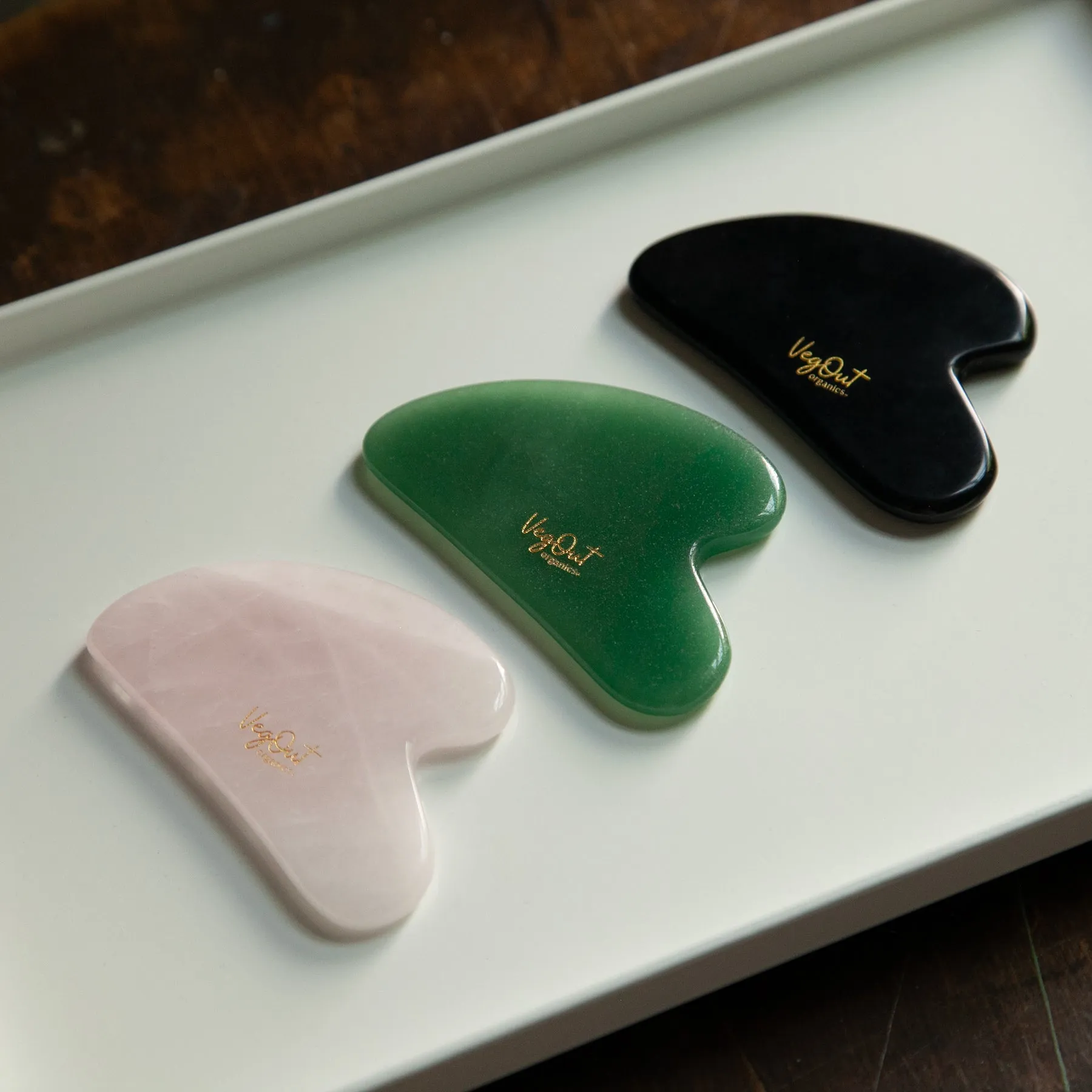 Jade Gua Sha and Roller Set