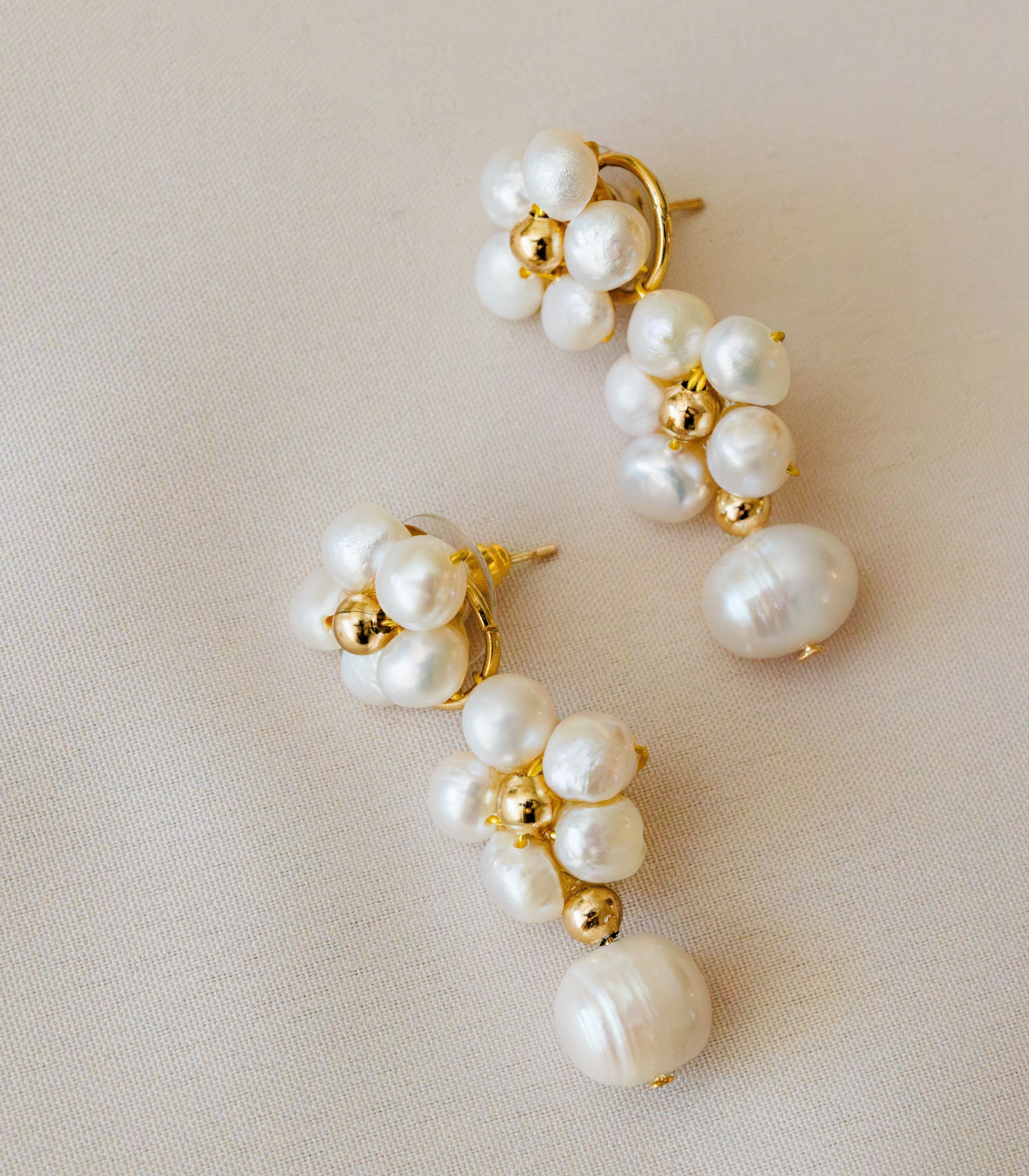 Kalachuchi 3-in-1 Drop Hoop Earrings