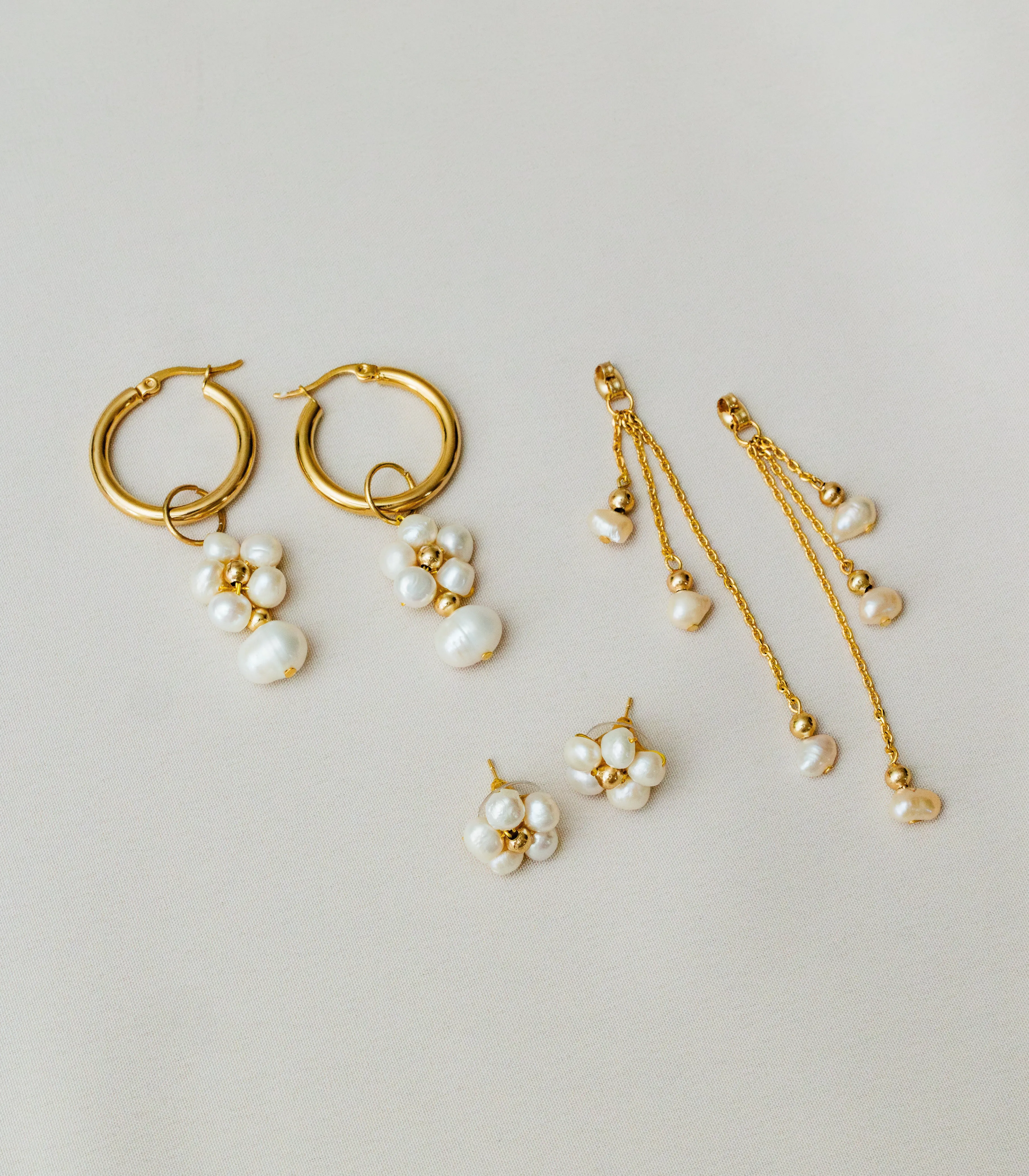Kalachuchi Luxe: 6-in-1 Pearl Jewelry Set