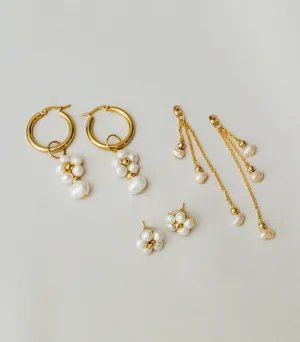 Kalachuchi Luxe: 6-in-1 Pearl Jewelry Set
