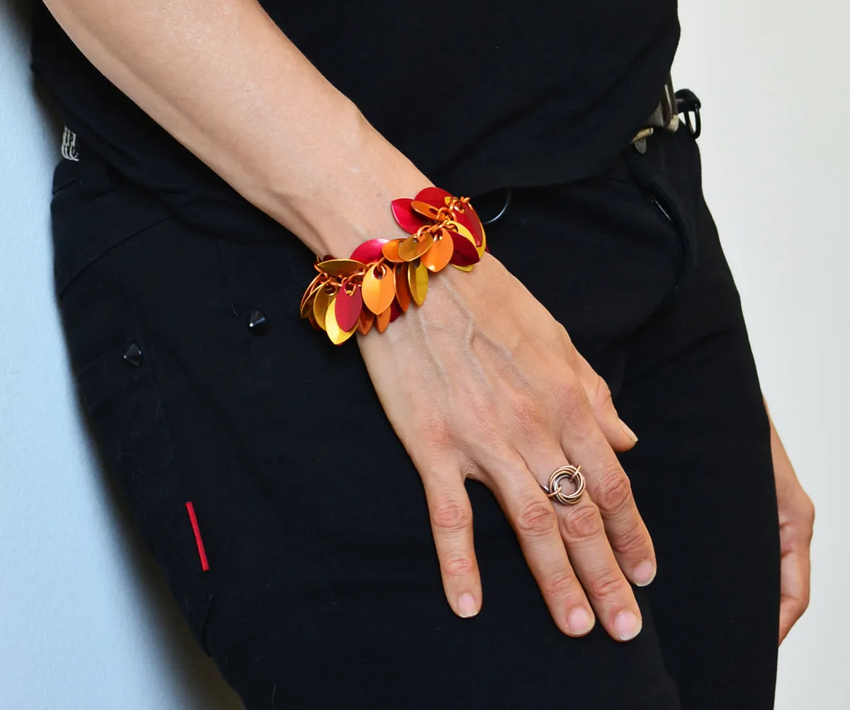 Leaves Bracelet - Flame