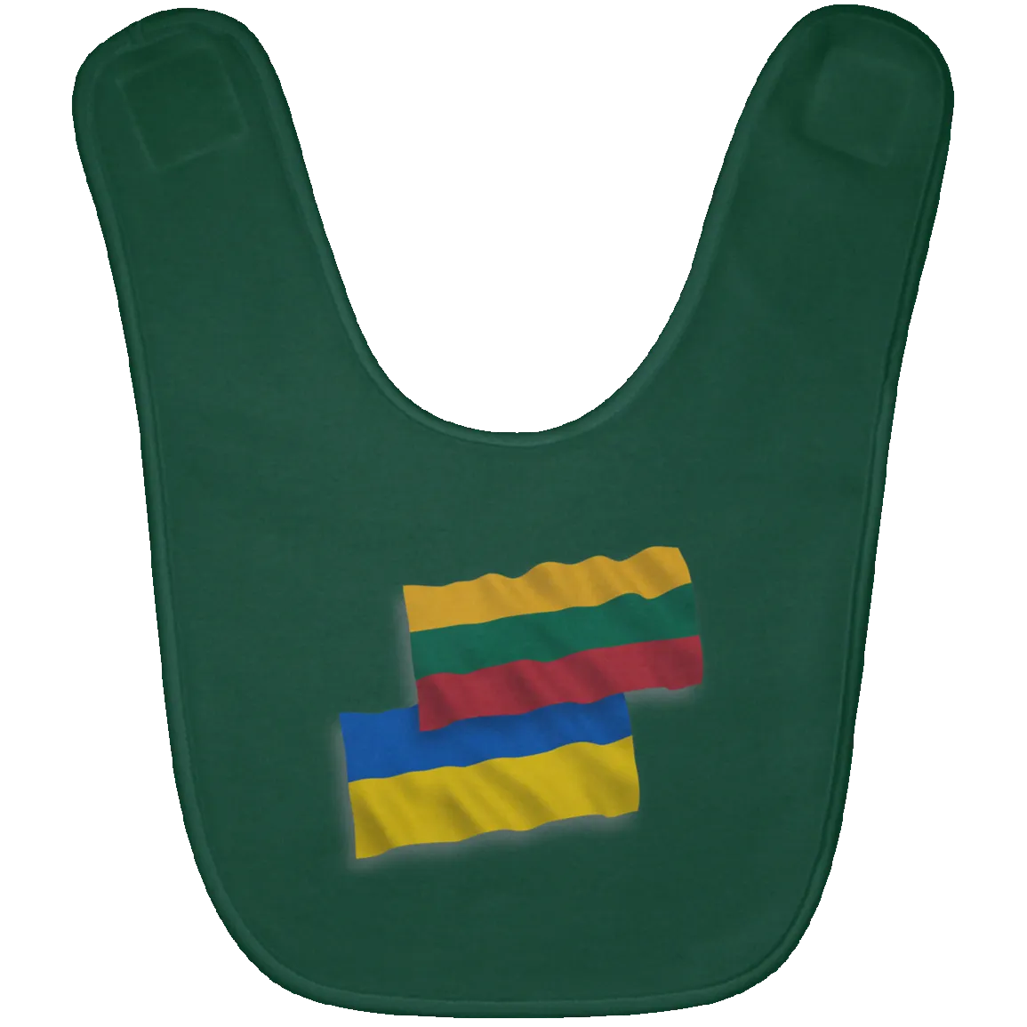 Lithuania Ukraine Flag - BABYBIB Baby Bib