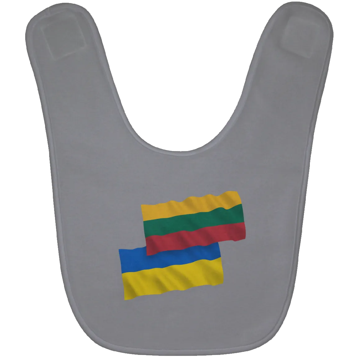 Lithuania Ukraine Flag - BABYBIB Baby Bib