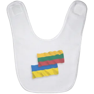 Lithuania Ukraine Flag - BABYBIB Baby Bib