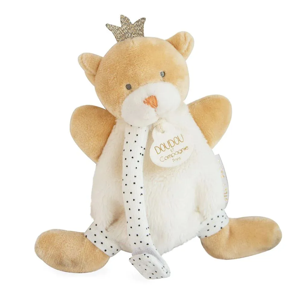 Little King Bear Pacifier Holder | Doudou Et Compagnie